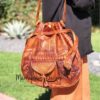 il_794xN.5422736284_qyt8 (1) Handcrafted Moroccan Leather Drawstring Bucket Bag -Bohemian Leather Drawstring Bucket Bag - Wanderlust Bag - Handmade Leather Crossbody Bag