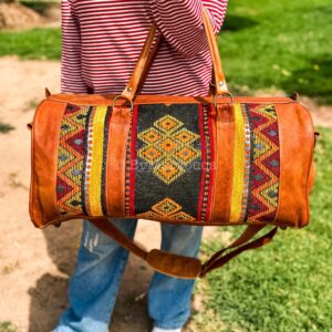 il_794xN.6833726930_s0lw Handmade Moroccan Leather Weekender Bag – Carpet Travel Duffle