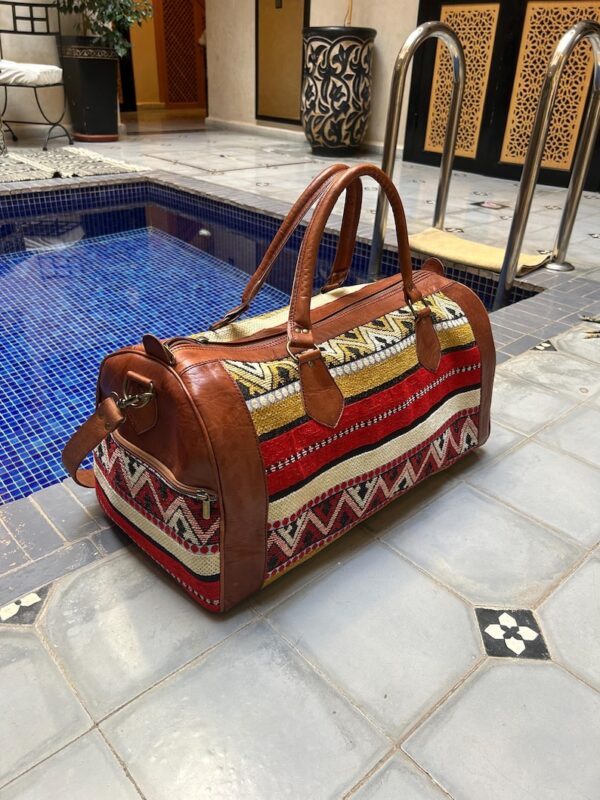 il_794xN.6850125469_57rn (1) Handmade Moroccan Leather & Kilim Backpack