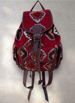 il_794xN.7249155335_rz0h Handmade Moroccan Leather & Kilim Backpack
