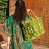 il_794xN.7253430155_47xe Handmade Green Kilim Travel Bag